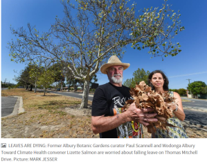 Border Mail photo of Paul Scannell and Lizette Salmon